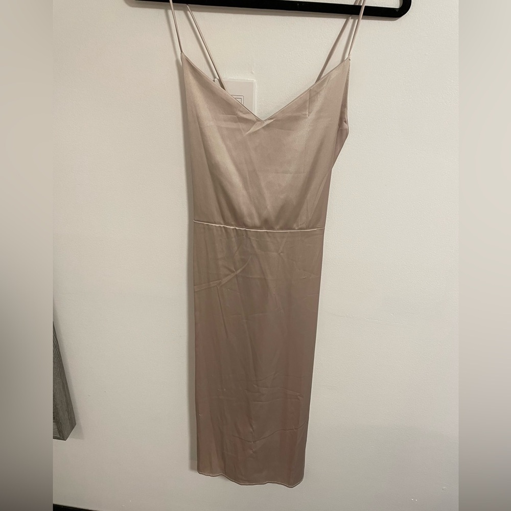 Shein Satin Tie Back Dress